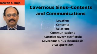 Cavernous SinusContents and Communications [upl. by Barney508]