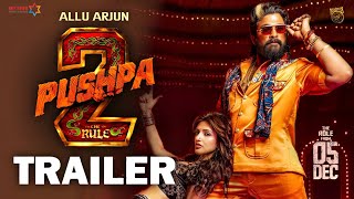 Pushpa 2  The Rule  Official Trailer  Allu Arjun  Sukumar  Rashmika  Fahadh Faasil New Updates [upl. by Anay]