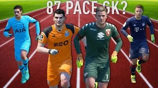 FASTEST GOALKEEPERS IN FIFA 17  Speed Test [upl. by Rip]