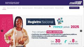 TUTORIAL de REGISTRO NACIONAL Antiguos Bachilleres  Primer Periodo de Admision 2025 [upl. by Mcquoid]