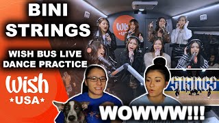 Sisters React to BINI Strings  Wish Bus  Dance Practice THIS IS CRAZY [upl. by Naghem17]