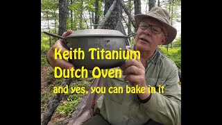 Keith Ti6018 Titanium Pot and Pan Dutch Oven Set [upl. by Ardelis]