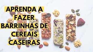 Barrinha de cereal caseira simples e saudável [upl. by Ahsiryt]