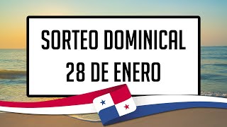 Resultados Lotería de Panamá Domingo 28 de Enero de 2024  Lotería nacional de Panamá de hoy [upl. by Nej]