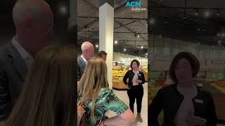 Aussie shopper confronts Woolworths CEO in busy supermarket [upl. by Ybot681]