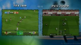 Fifa vs Pes 2009 For the Wii [upl. by Teresita]