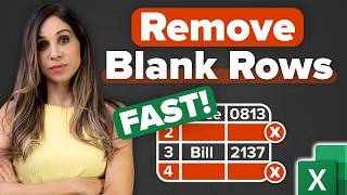 Stop Wasting Time 3 Easy Ways to Remove Blank Rows in Excel [upl. by Anaitsirk]