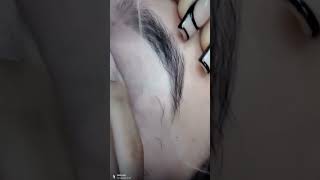 Threading forehead professional thread 💫👍👈 [upl. by Eenad11]