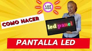 Cómo Hacer PANTALLA LED desde cero led pixel ws2811 control sp801e fácil y barato [upl. by Suiradel]