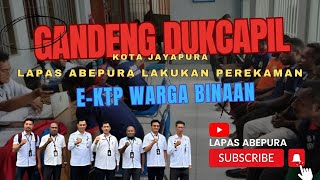 Gandeng Dukcapil Kota Jayapura Lapas Abepura Perekaman eKTP Warga Binaan [upl. by Leahcimnaes]