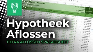 Extra aflossen hypotheek  Spreadsheet 2020 [upl. by Trillby220]