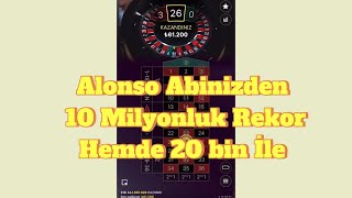 RULET  20 Bin İle Gene 10 Milyon Büyük Dev Rekor Yaptım  rulet casino [upl. by Malilliw841]