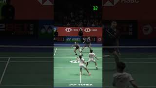 History of Badminton 18 82 shots PuavaTaera vs SeoChae  All England Open 2020 XD SF shorts [upl. by Kimber]