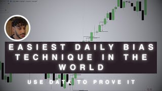 Easiest Daily Bias Technique In The World USE DATA TO PROVE IT WORKS [upl. by Arekahs]