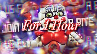 Join Us For A Bite Remastered For 1 Hourquot by JT Music FNAF SISTER LOCATION Song SFM  1 Hour [upl. by Aneekal]