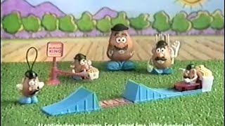 1999 Burger King Kids Club Meal Mr Potato Head Toys Commercial [upl. by Marjory]