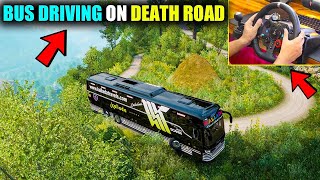 Indian Bus Driving On Most Dangerous Roads Gone Wrong Gameplay With Logitech G29 [upl. by Nylear]