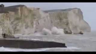 Dramatic Cliff Collapse at Seaford Head [upl. by Tressia]