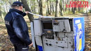 Złodzieje próbowali ukraść bankomat [upl. by Eul421]