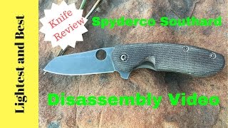 Spyderco Southard Disassembly Video [upl. by Haek468]