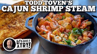 Todd Tovens Cajun Shrimp Steam  Blackstone Griddles [upl. by Fulvi]