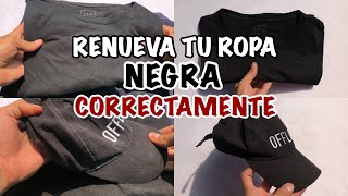 Renueva el color de tu ropa negra tiñe correctamente tus jeans [upl. by Burnett]