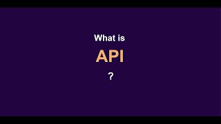 API definition [upl. by Heringer]