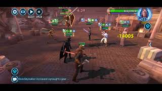 SWGOH 3v3 Counter SLKR vs ReyBenHoldo with Holdo Datacron [upl. by Roche]