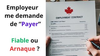 Employeur me demande de payer pour membaucher  Emploi fiable ou arnaque  🇨🇦  Langage algérien 🇩🇿 [upl. by Fania]