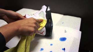 How to Get Soles back Icy Blue by Dyeing Your Soles  AJ5AJ6AJ11 FoamsEtc [upl. by Barnaba852]