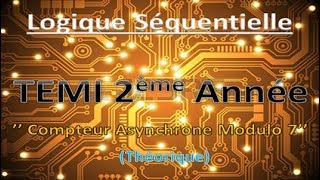 28 Compteur Asynchrone Modulo 7 Théorique Avec Bascule D  JK  Chron  شرح مبسط جدا بالدارجة [upl. by Anivel140]