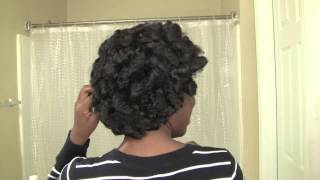 4c Hair Solution Roller Set Curls No Rollers [upl. by Paget]