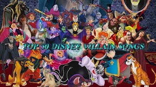 Top 50 Disney villain songs [upl. by Eilatan]