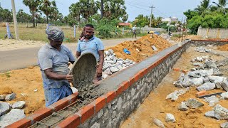 Strongest Techniques of Stone Wall Belt Reinforcement ConcreteBasement Compound Construction [upl. by Shalom449]