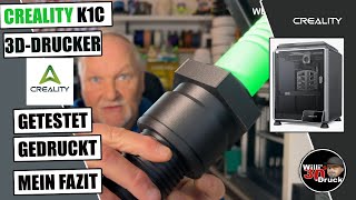 Creality K1C 3D Drucker Im Test PERFEKT für CF CARBON Filament [upl. by Gerc]