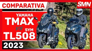 Comparativa Yamaha TMax contra SYM Maxsym TL508  Opiniones y Review en español [upl. by Aneba]