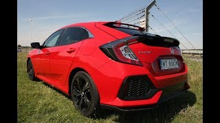 Honda Civic 10 VTEC Turbo 129 KM TEST PL  wwwmotomaniacytv [upl. by Ardnaskela]