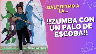 Rutina de ZUMBA con BASTON o PALO DE ESCOBA para Mayores Personas Tercera Edad y AbuelosEjercicios [upl. by Yadsnil]