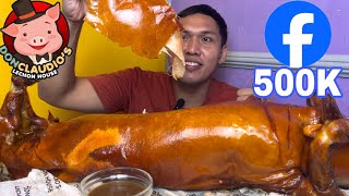 Lechon Mukbang 500K Followers on Facebook by DonClaudios Lechon House [upl. by Kamin420]