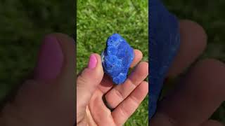 Azurite amp Malachite Blueberry  Partially Polished Crystal  No1 [upl. by Biernat]