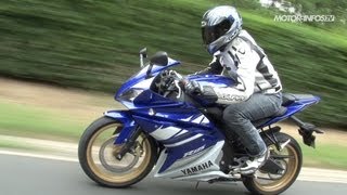 Essai Yamaha YZF R 125 [upl. by Neneek]