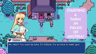 LETS PLAY FIELDS OF MISTRIA  Fields of Mistria Playthru Ep 1 [upl. by Annawot]