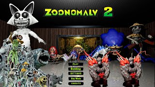 Zoonomaly 2 Official Teaser Full Game Play  Zookeeper Faces Laughing Cat  Sonic Tails  Gorilla [upl. by Daveda]