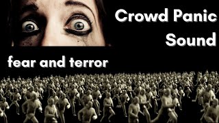 Crowd panic sound effect  more than 1000000 people Run Away screaming in fear and terror 1 hour [upl. by Umeh]