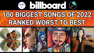 Top 100 Songs of 2022 RANKED Worst to Best  Sean FayWolfe of DASM Part 1 [upl. by Aidnama152]