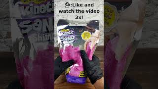 Unpacking pink amp glittery kinetic sand shorts satisfying asmr giveaway giftcard [upl. by Yreved]