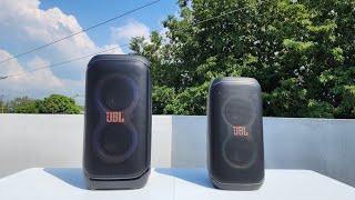 Cual se escucha Mejor al Exterior  JBL PARTYBOX STAGE 320 VS JBL PARTYBOX CLUB 120  JBL VS JBL 🔊🔥🔥 [upl. by Melisande59]