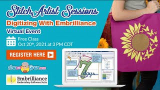 StitchArtist Sessions  Digitizing With Embrilliance [upl. by Synned]