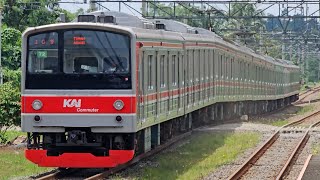 4K Stasiun Citeras Kompilasi Kereta JR 205 TM 6000 CC 206  KRL Commuter Line 12 [upl. by Erminie222]