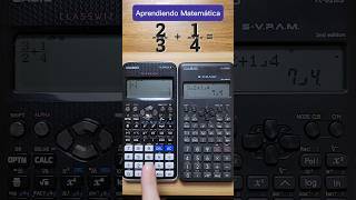 SUMA de FRACCIONES con DIFERENTES CALCULADORAS CIENTÍFICAS 😎 [upl. by Ziguard]